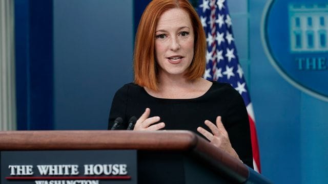 Die Pressesprecherin des Weißen Hauses Jen Psaki sagte, die Entscheidung über den Gefangenenaustausch sei für den Präsidenten schwer gewesen.