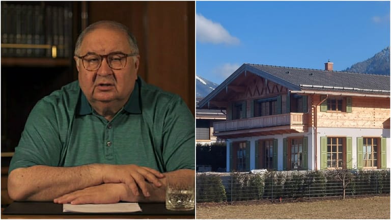 Alischer Usmanow und eine seiner Villen am Tegernsee (Archivbilder): Der Oligarch steht unter Sanktionen.