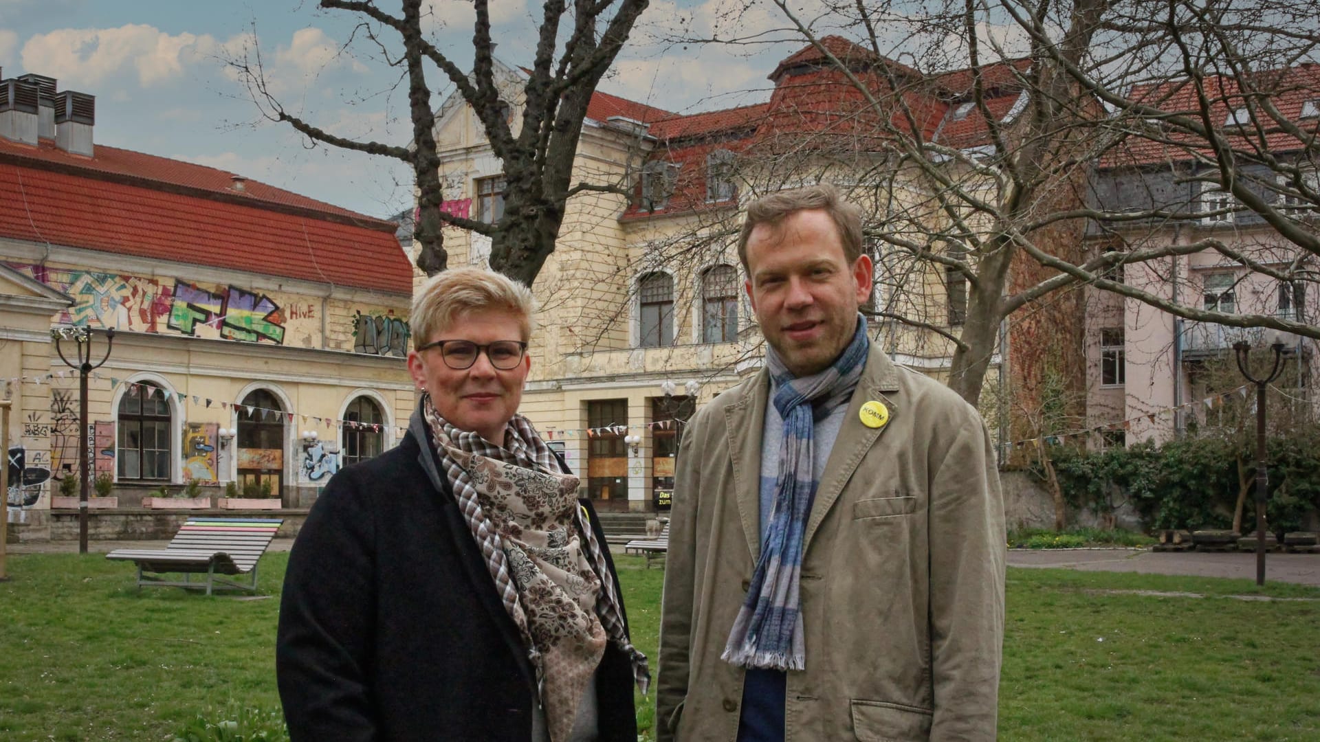 Cornelia Mai und Andreas Handschuh: Beide engagieren sich im Kulturquartier Schauspielhaus.