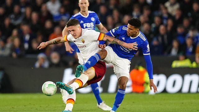 Lorenzo Pellegrini kam mit AS Rom zu einem Remis bei Leicester City.