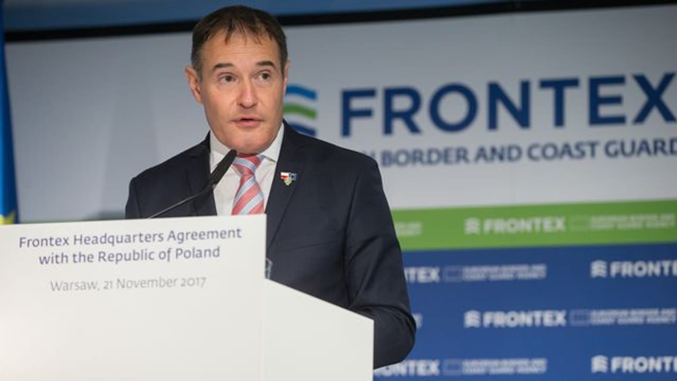 Frontex-Chef Fabrice Leggeri bei der Einweihung der Zentrale von Frontex in Warschau.