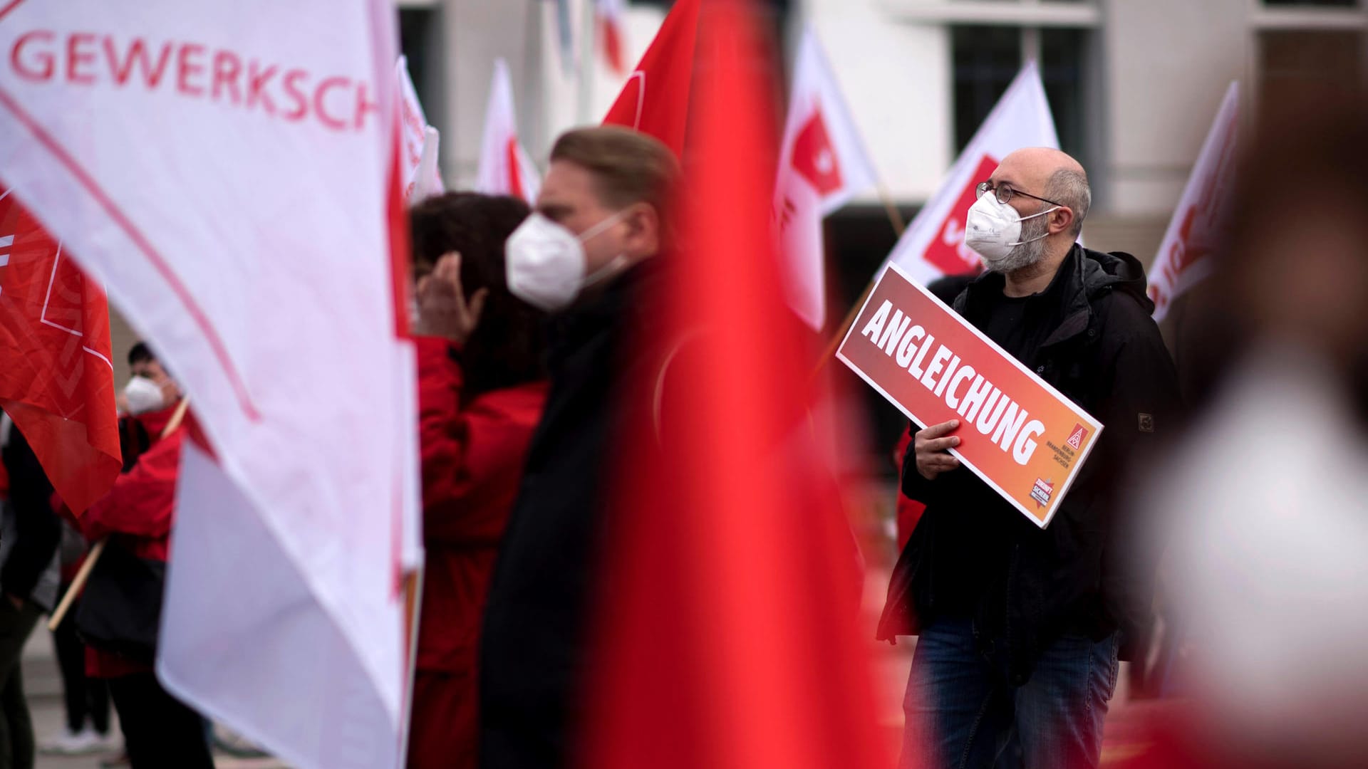 Demonstration am 1. Mai 2021: Auch in diesem Jahr dürften wieder höhere Löhne gefordert werden.