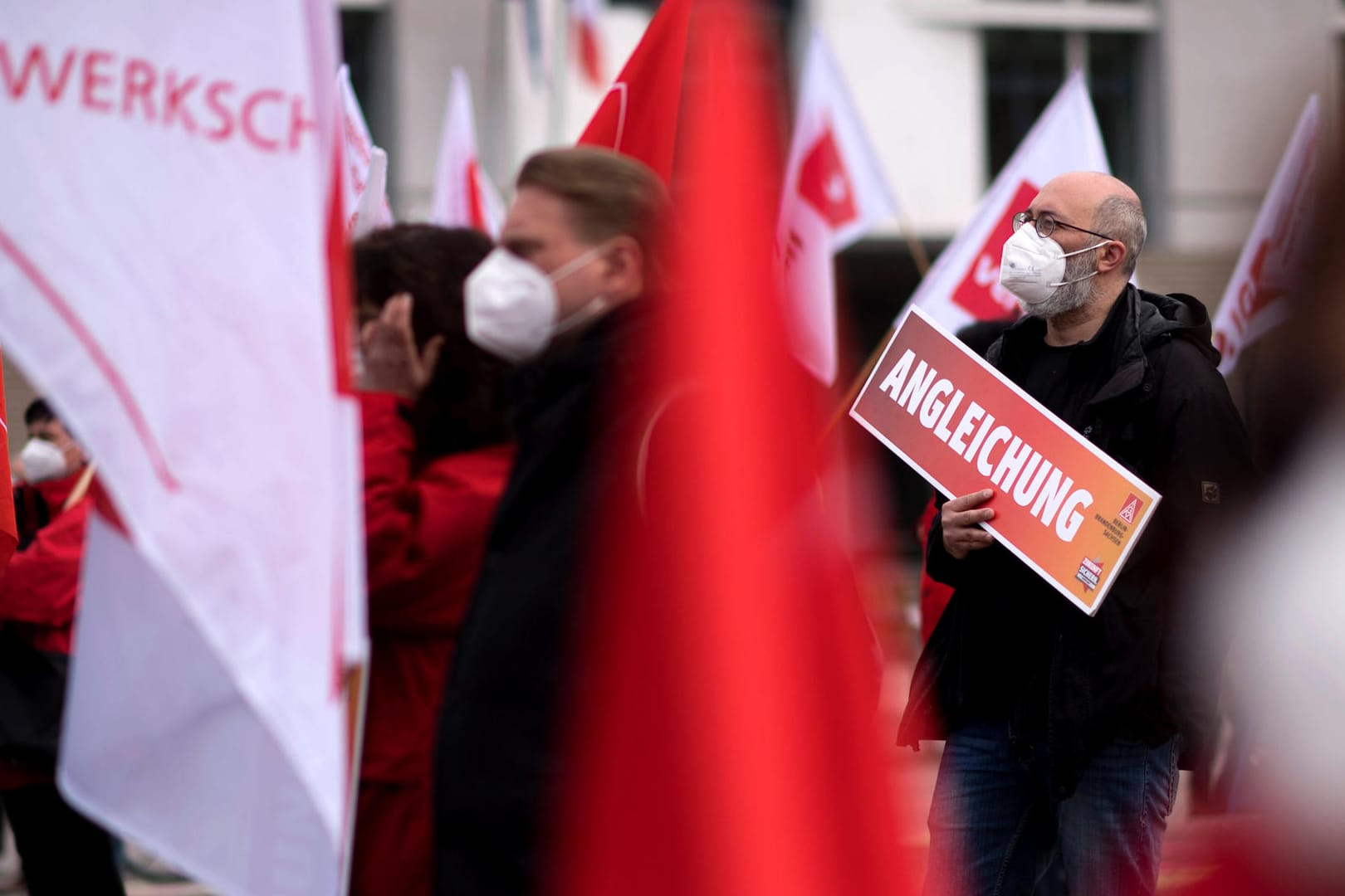 Demonstration am 1. Mai 2021: Auch in diesem Jahr dürften wieder höhere Löhne gefordert werden.