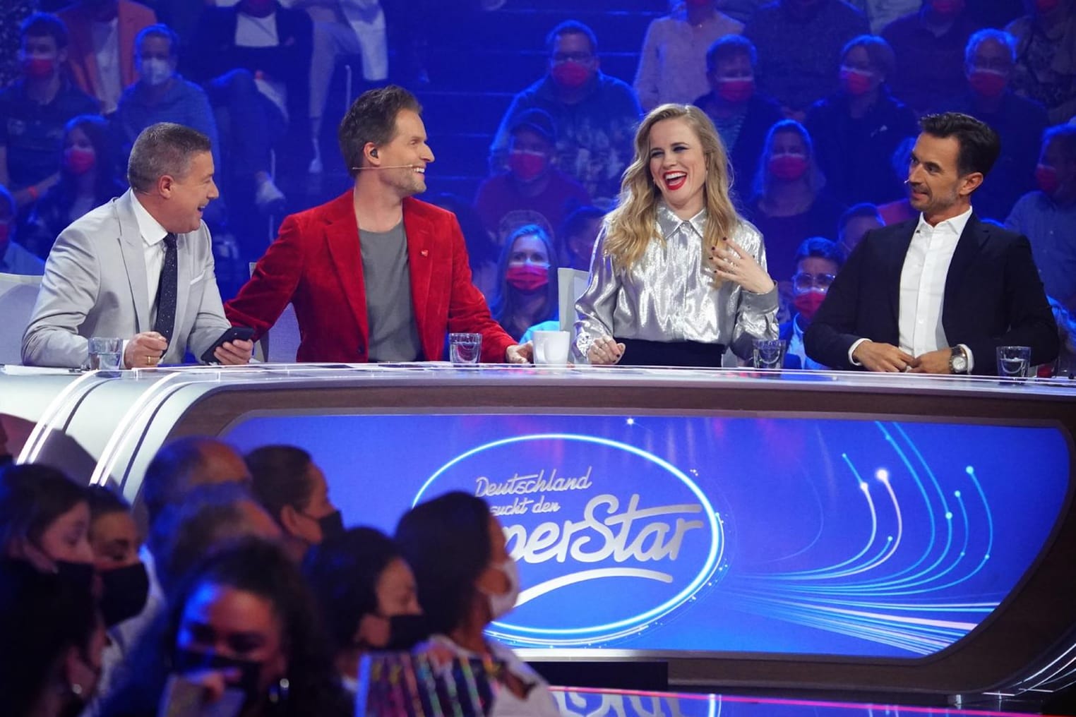 Die DSDS-Jury am Samstagabend: Joachim Llambi, Toby Gad, Ilse DeLange und Florian Silbereisen.