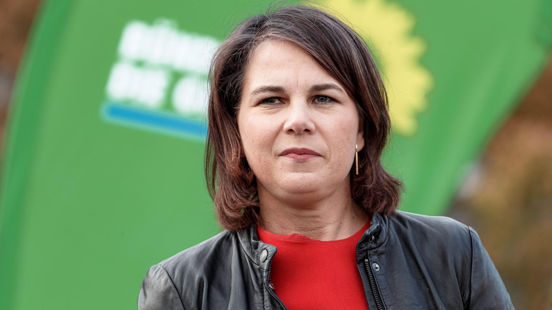 Annalena Baerbock in Ahrensburg: Die Außenministerin spricht auf einer Wahlkampfveranstaltung ihrer Partei in Schleswig-Holstein.