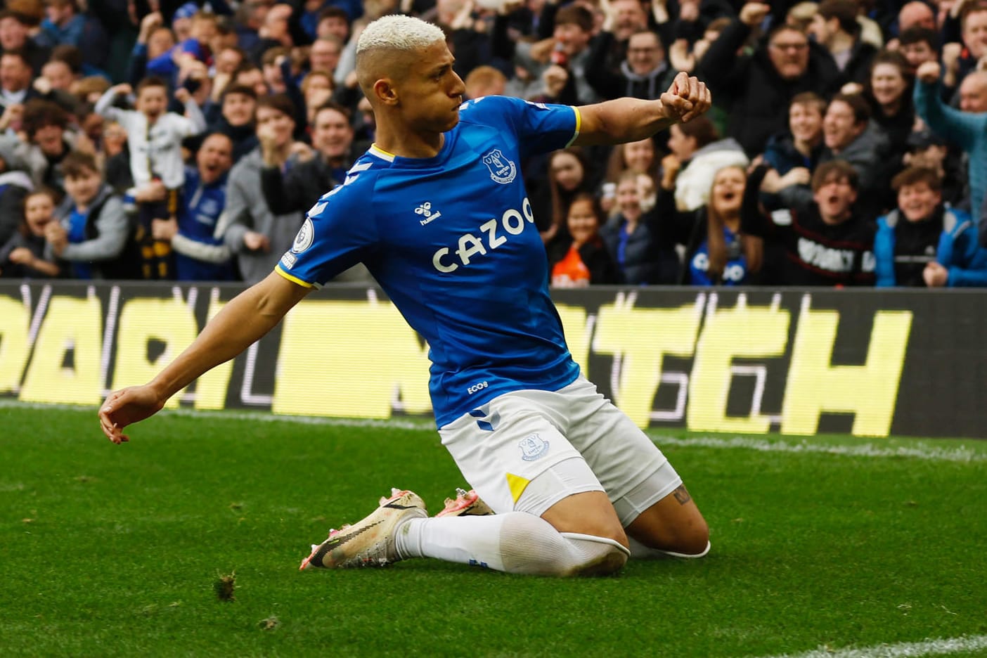 Matchwinner: Evertons Richarlison feiert seinen Treffer gegen Chelsea.