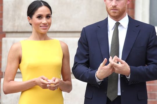 Prinz Harry und seine Frau Meghan 2018 in London.