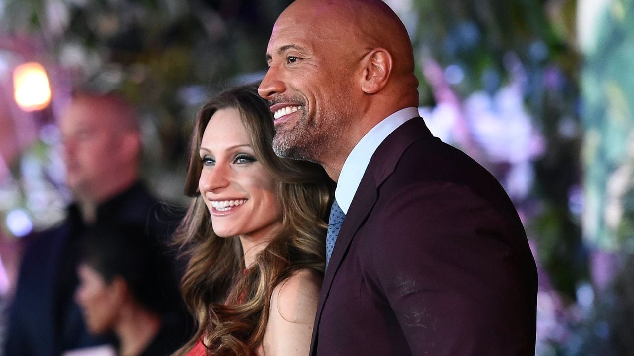 Dwayne Johnson mit seiner Frau Lauren. Dwayne Johnson mit seiner Frau Lauren.