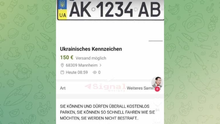 Falsche Kleinanzeige: Das Nummernschild stand auf Ebay tatsächlich nie zum Verkauf. Der Screenshot geht aber in Deutschland und Russland rund.