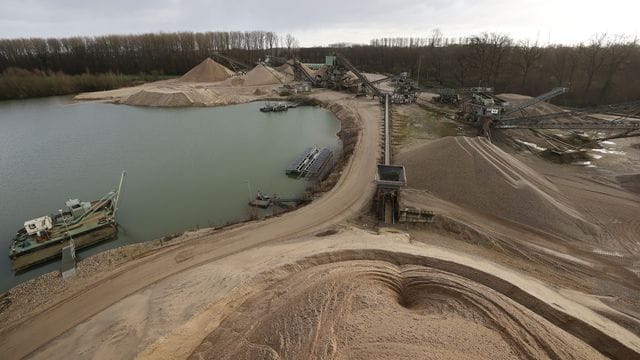 Kiesabbau am Niederrhein