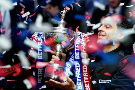 Zum siebten Mal Snooker-Weltmeister: Ronnie O'Sullivan.