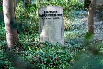 Das Grab von Max Friedländer, Musikwissenschaftler jüdischen Glaubens, auf dem Südwestkirchhof Stahnsdorf (Archivbild): Hier war es zum Eklat gekommen.