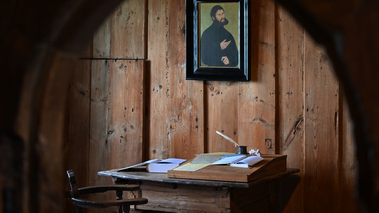 Die Lutherstube in der Wartburg.