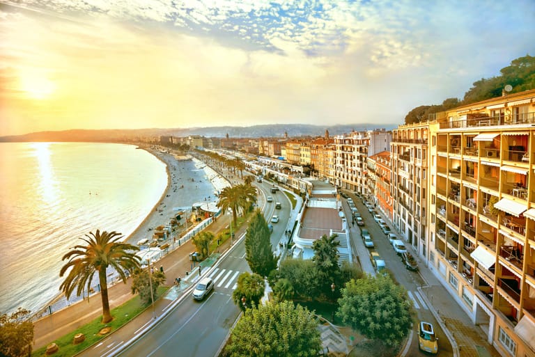 Platz 7: Nizza zählt zu den größten und auch sonnenreichsten Städten Frankreichs.
