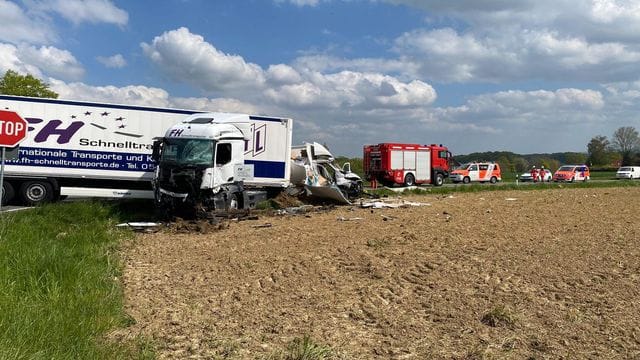 Unfall mit Lkw in Melle