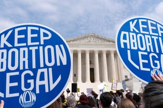 Proteste vor dem Supreme Court in Washington.