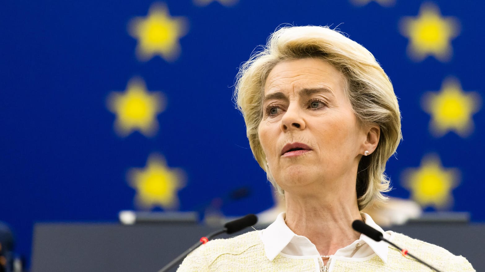 Ursula von der Leyen: Die EU-Kommissionspräsidentin stellte ein weiteres Sanktionspaket gegen Russland vor.