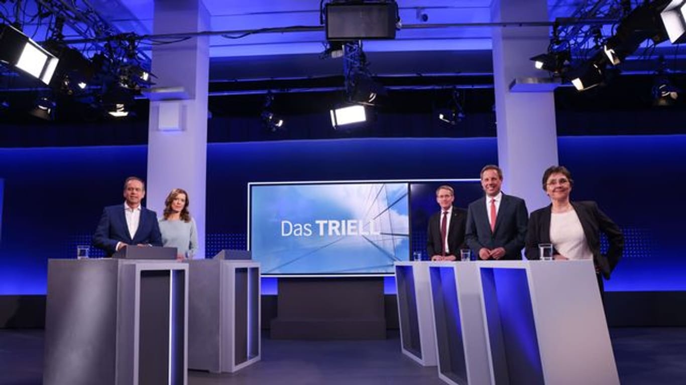 TV-Triell vor der Landtagswahl in Schleswig-Holstein