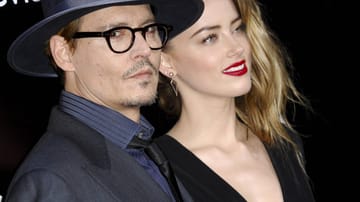 Johnny Depp and Amber Heard as a couple in 2014