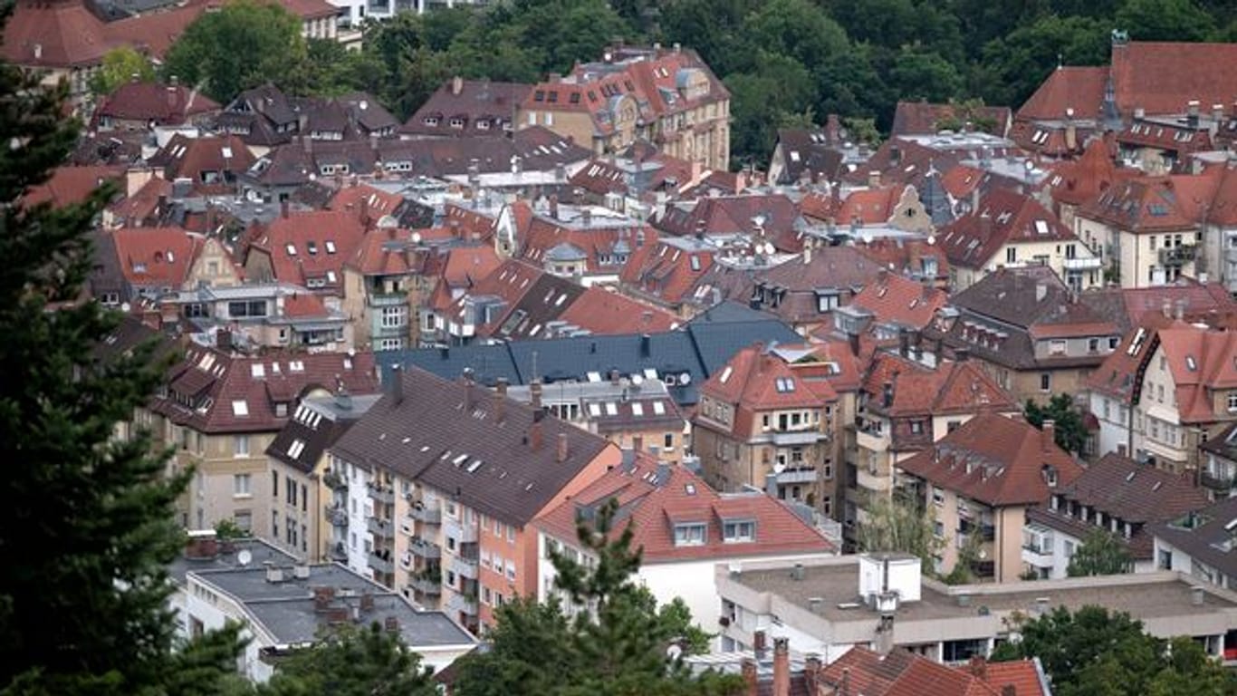 Hausdächer in Stuttgart