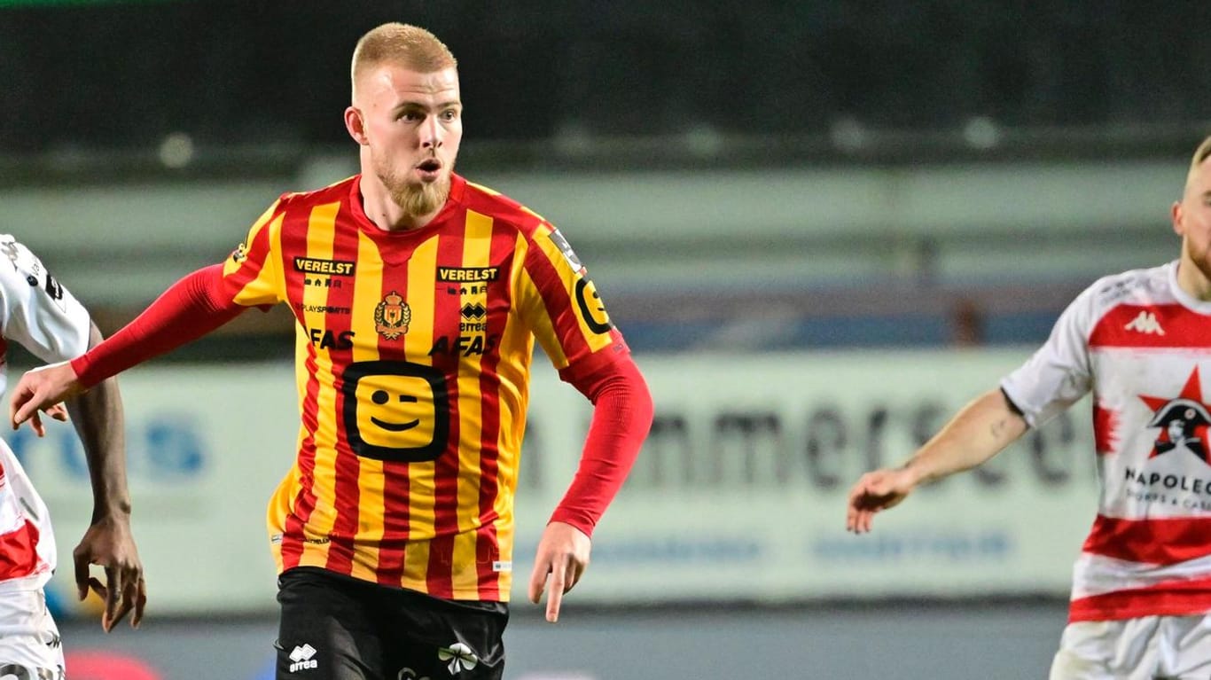 Rick van Drongelen: Der Union-Profi läuft aktuell leihweise für den belgischen Erstligisten KV Mechelen auf.