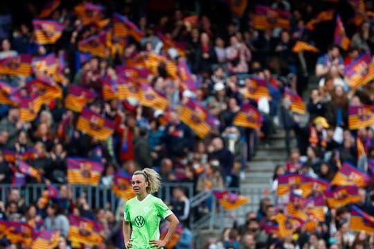 Das Spiel in der Champions League zwischen den Frauen von Barcelona und dem VfL Wolfsburg sahen 91.