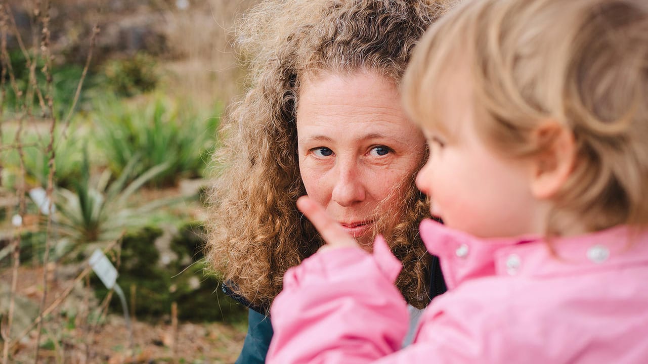 Judith Schümmer mit Tochter Sofia: Sie erzählt, man kam sich manchmal doof vor zu weinen, weil es andere Kinder viel schlimmer getroffen hatte.