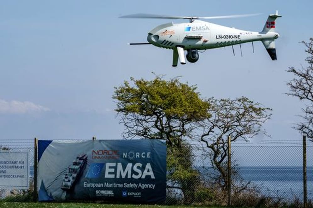 Messung von Schiffsabgasen mit Drohne