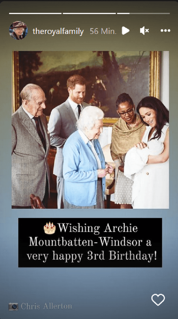 Archie Harrison: Die Royal Family gratuliert mit einem Post.