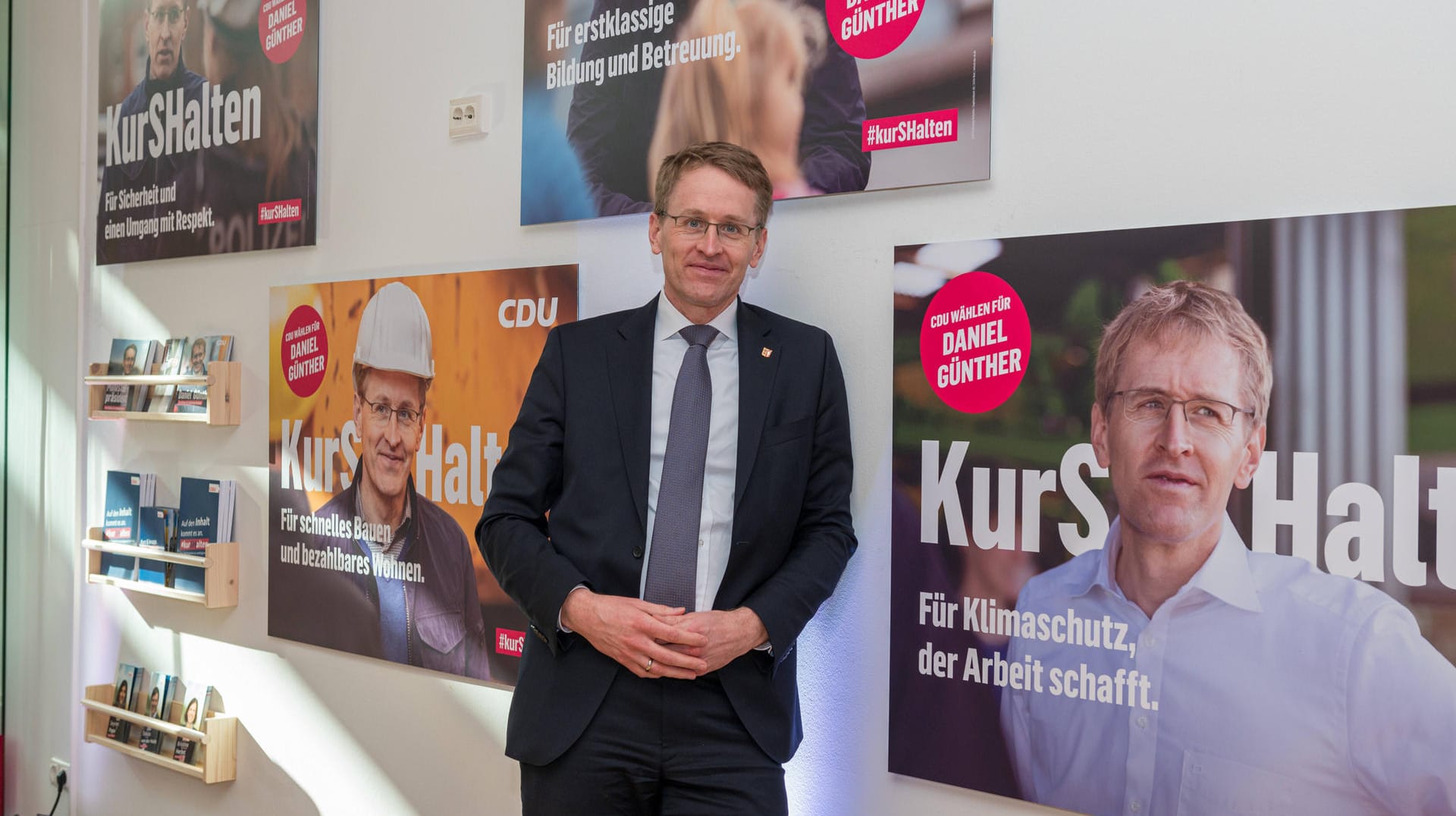 Günther stellt seine Kampagne vor: "Seine große Beliebtheit ist auch das Ergebnis einer gewissen Form von Farblosigkeit."