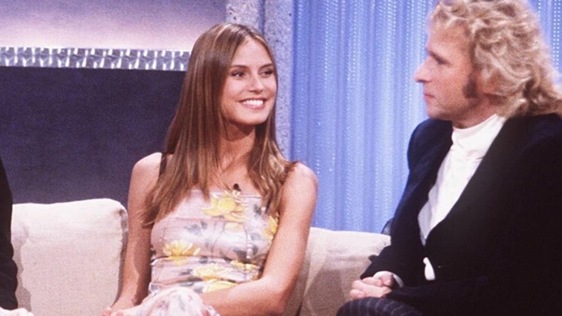 Heidi Klum 1999 zu Gast bei "Wetten, dass..?": Sieben Jahre zuvor begann ihre Karriere in einer Gottschalk-Show.