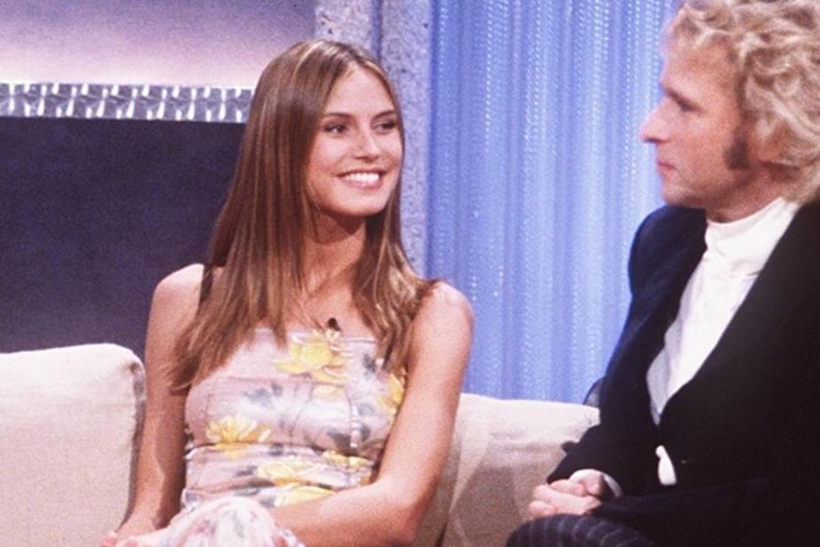 Heidi Klum 1999 zu Gast bei "Wetten, dass..?": Sieben Jahre zuvor begann ihre Karriere in einer Gottschalk-Show.