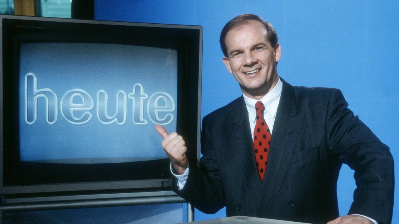 Peter Hahne arbeitete viele Jahre lang für die Nachrichtensendung "heute". (Archivbild von 1991)