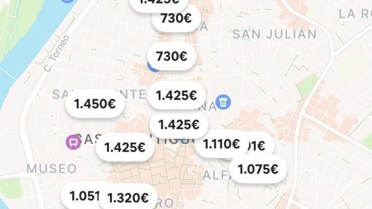 Airbnb: Auf der Plattform ist zu sehen, dass Nächste vom 18. auf den 19. Mai jeweils von 730 Euro bis zu knapp 1.500 Euro angeboten werden.