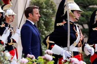 Emmanuel Macron bei seiner Amtseinführung: Es ist bereits seine zweite Amtszeit als Präsident Frankreichs.
