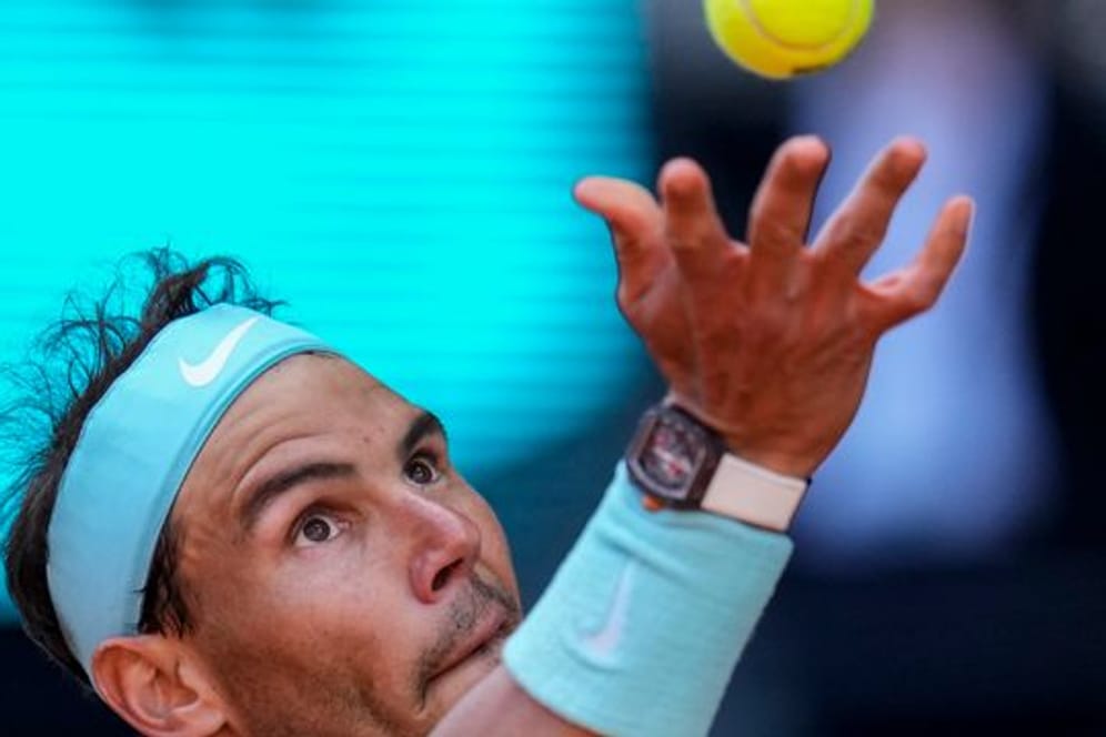Hatte in Madrid gegen seinen 18 Jahre alten Landsmann Carlos Alcaraz verloren: Rafael Nadal.