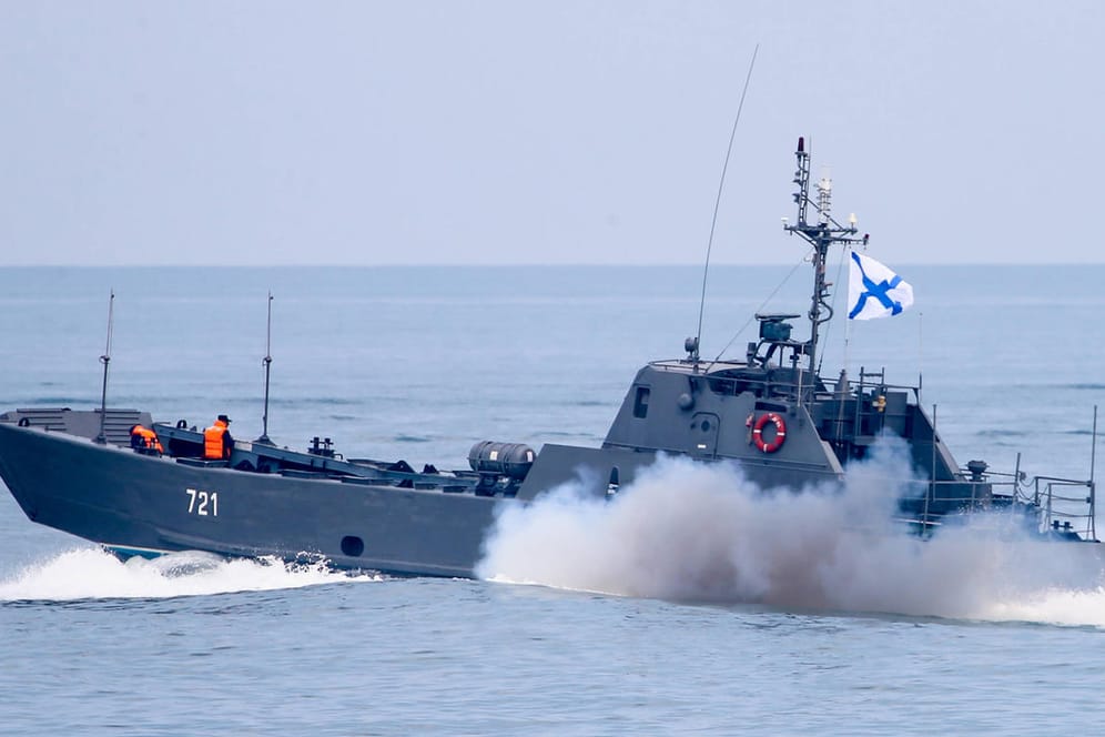 Landungsschiff des Typs "Serna": Ein solches Boot soll laut Ukraine nahe der Schlangeninsel vernichtet worden sein.