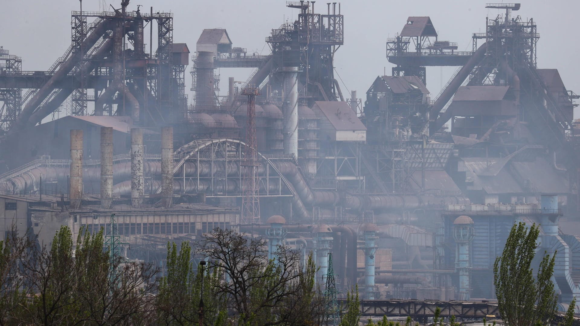 Asow-Stahlwerk in Mariupol: Zivilisten und Soldaten saßen seit Wochen darin fest.