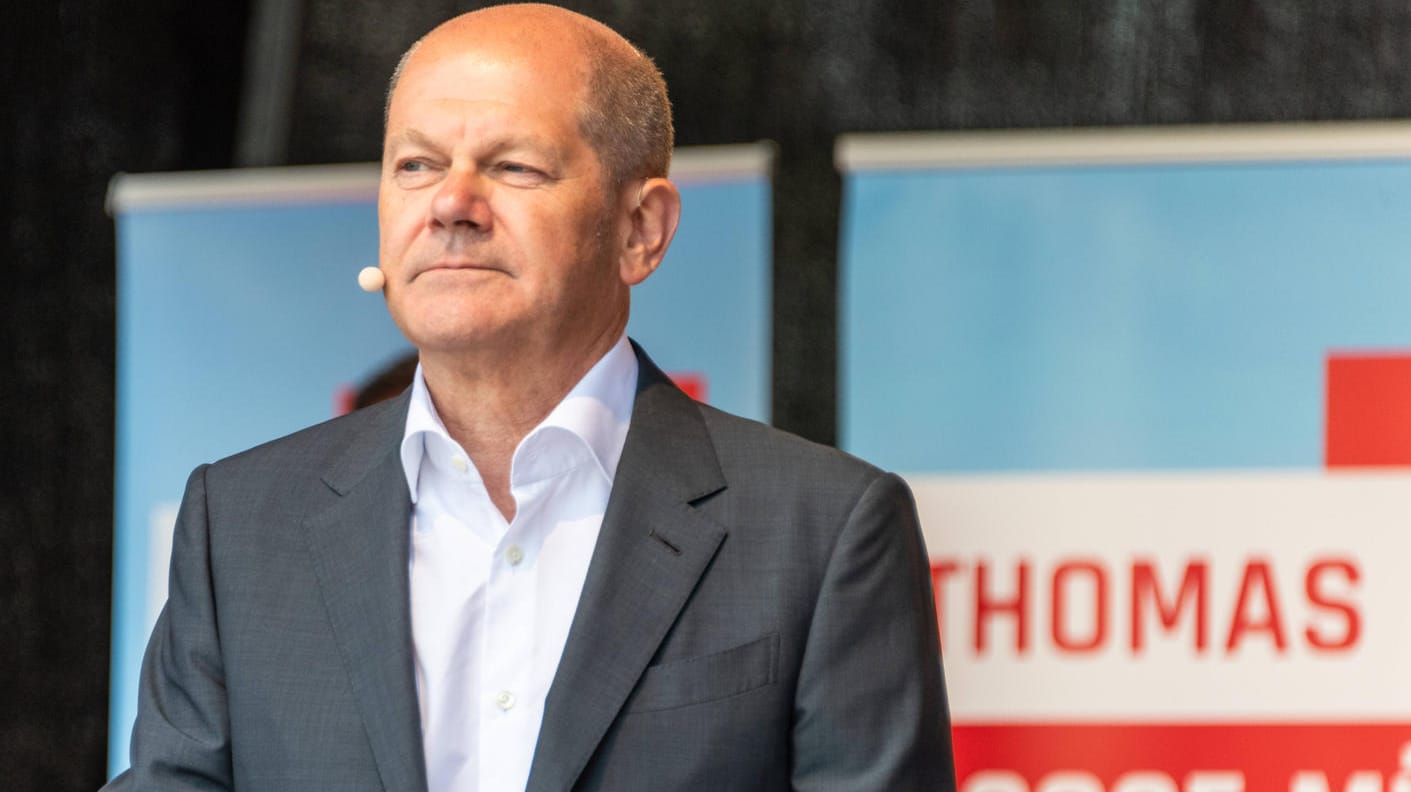 Olaf Scholz: Der Bundeskanzler wendet sich an das Volk.