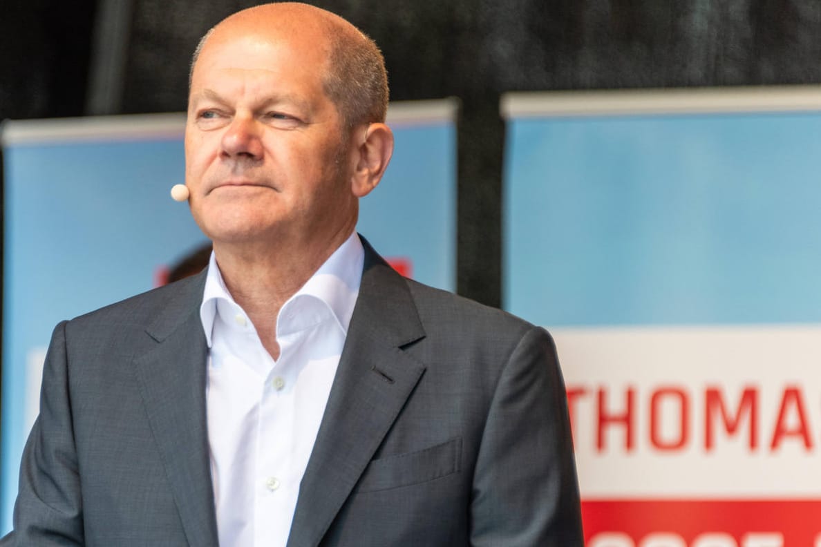 Olaf Scholz: Der Bundeskanzler wendet sich an das Volk.