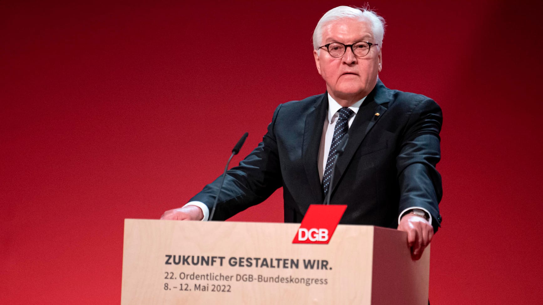 Bundespräsident Frank-Walter Steinmeier: Er sprach der Ukraine seine Unterstützung aus.