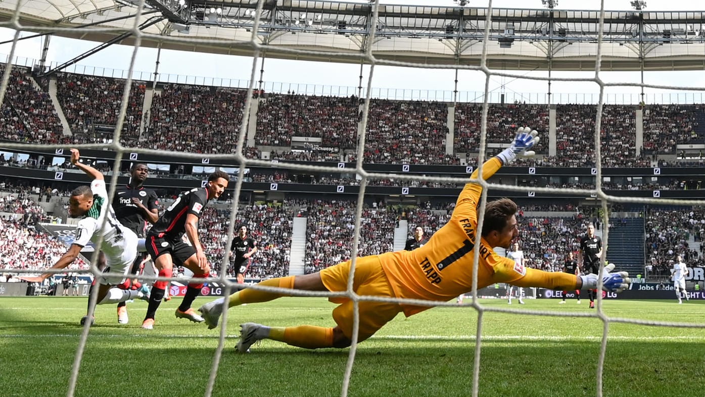 Bundesliga: Eintracht Frankfurt traf am Sonntag in einem bedeutungslosen Spiel auf die Borussia aus Gladbach.