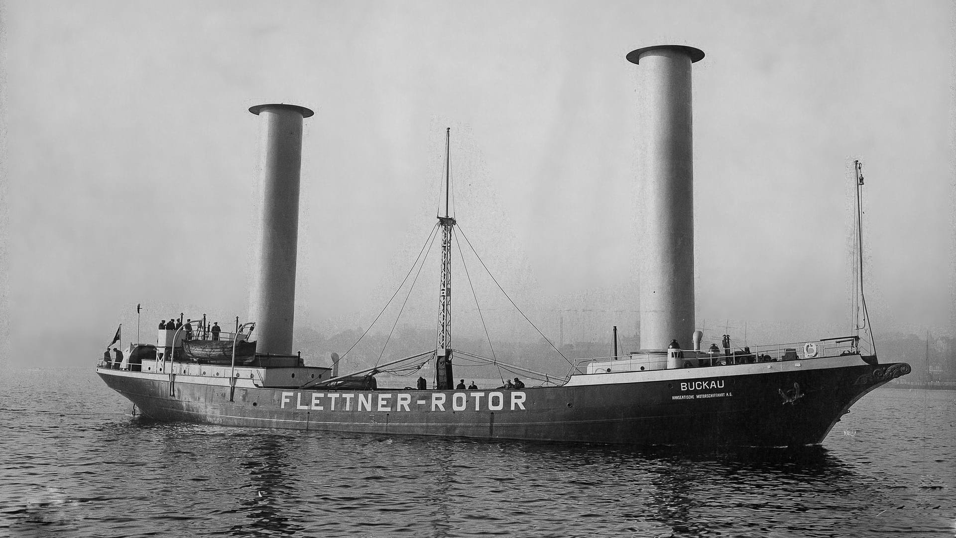 Das Flettner Rotorschiff "Buckau"