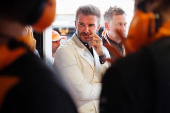 Ex-Fußballstar David Beckham ließ sich am Wochenende beim Formel-1-Rennen in Miami blicken.