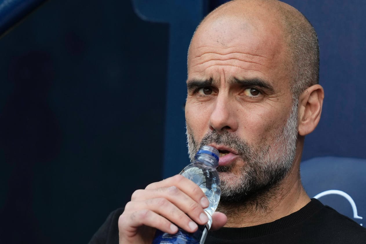 Pep Guardiola: Der Spanier steht mit seinem Team vor dem Gewinn der Meisterschaft.