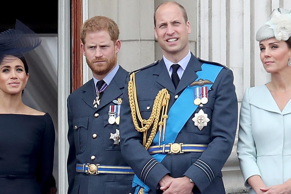 Herzogin Meghan, Prinz Harry, Prinz William und Herzogin Kate: Nach über zwei Jahren treffen die royalen Paare wieder aufeinander.