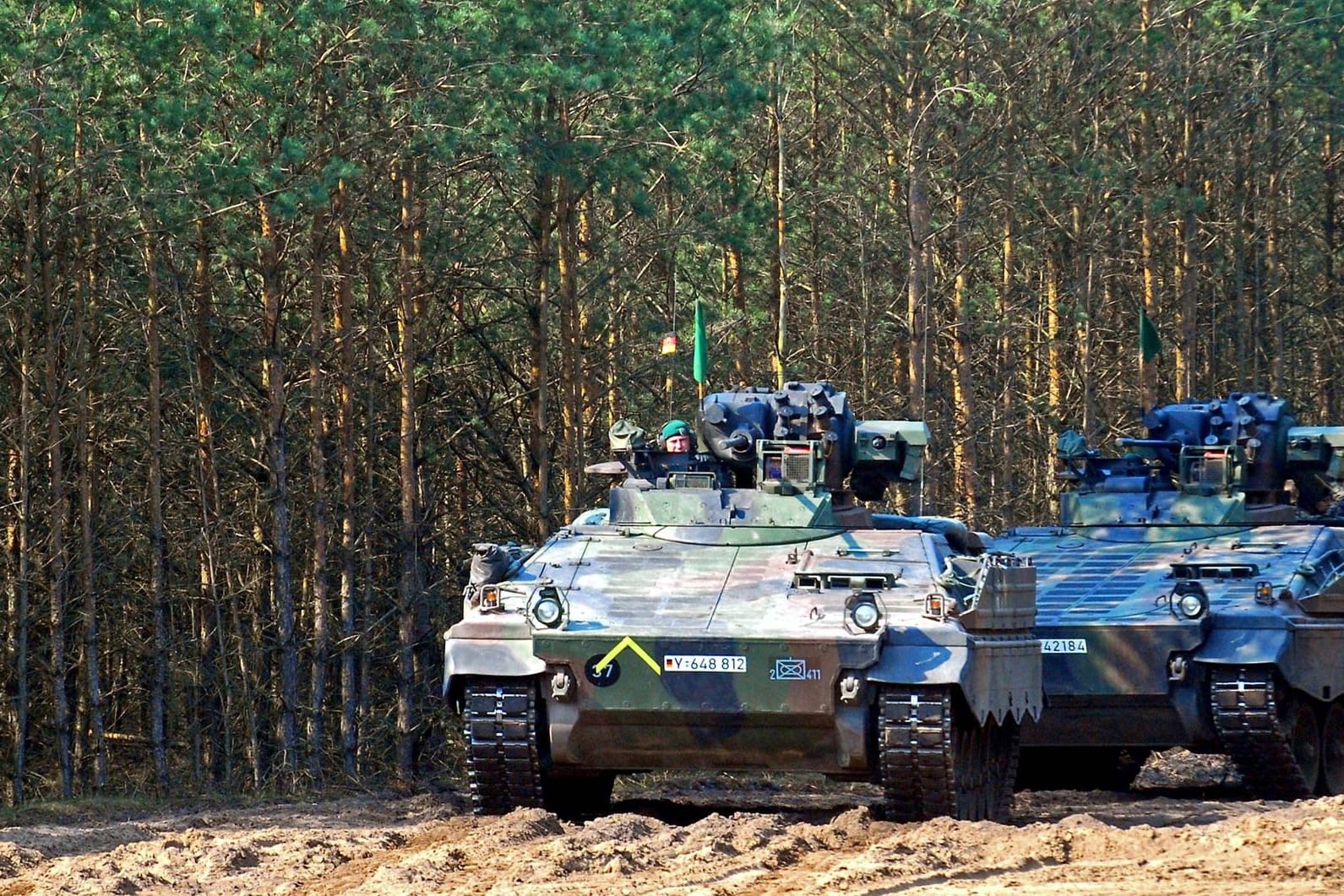 Schützenpanzer vom Typ Marder (Symbolbild): Rheinmetall könnte binnen drei Wochen liefern.