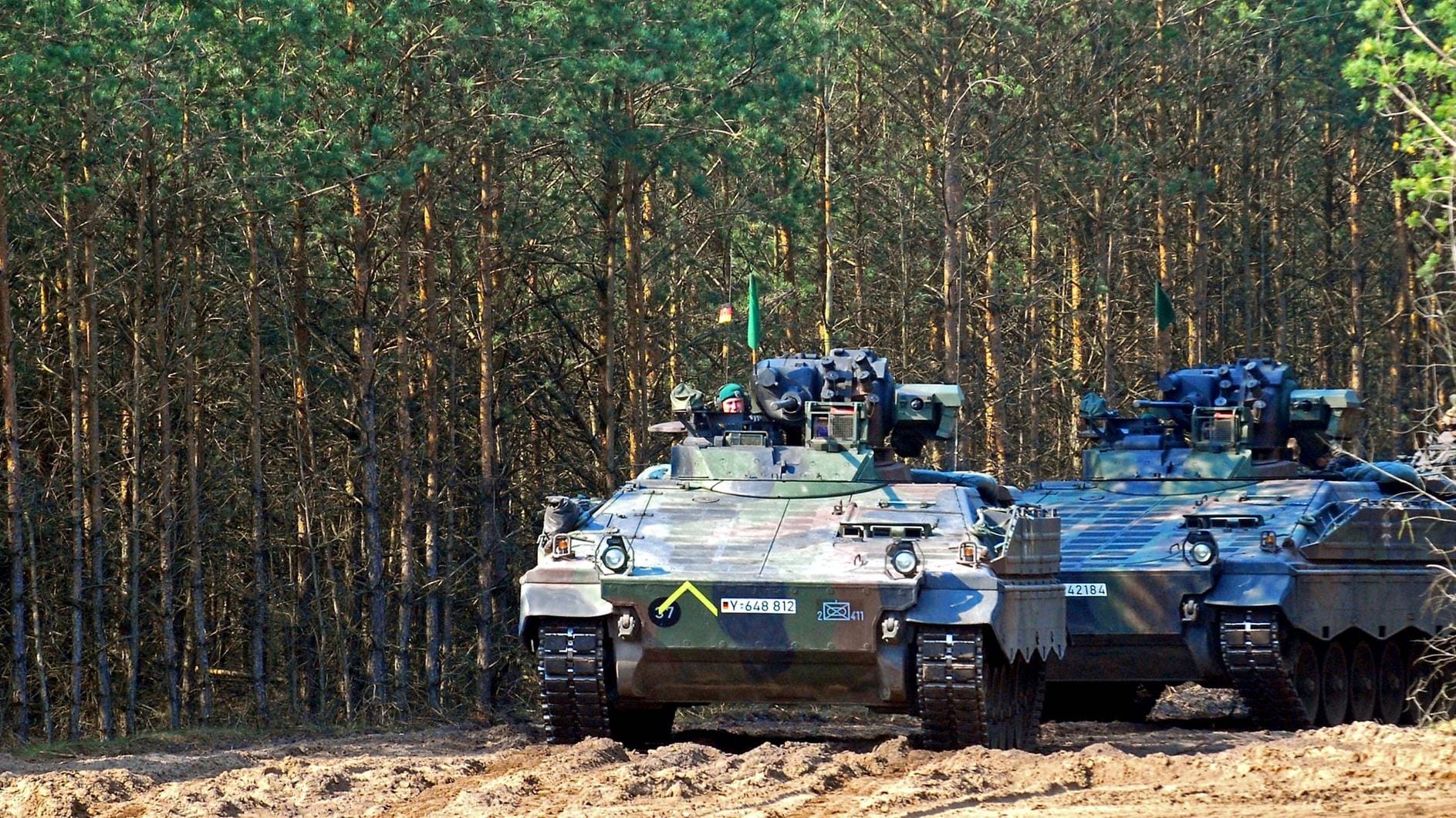 Schützenpanzer vom Typ Marder (Symbolbild): Rheinmetall könnte binnen drei Wochen liefern.