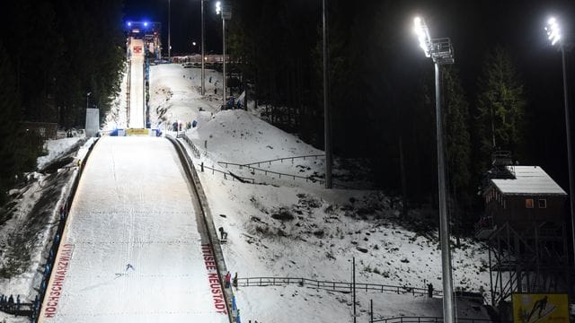 Die Skisprung-Schanze in Titisee-Neustadt.