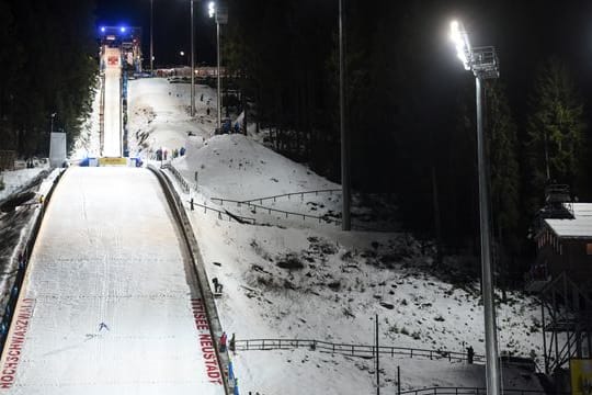 Die Skisprung-Schanze in Titisee-Neustadt.